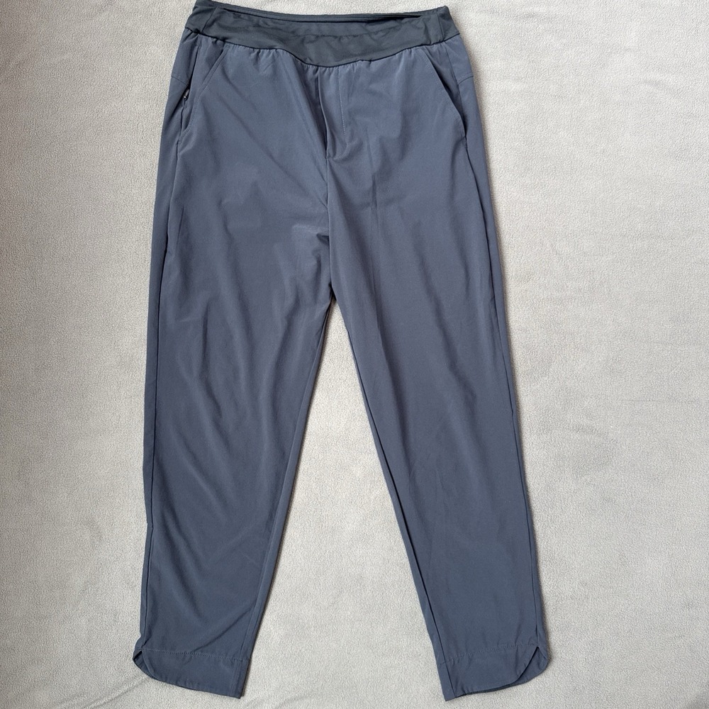 Zella Joggers Womens‎ Medium Gray Tapered High Rise Fluid Stretch Pockets Pants
